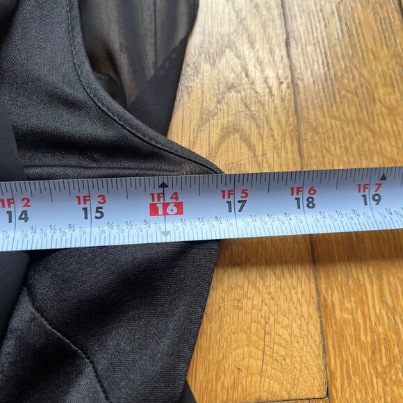 Aidan Mattox Size 6 Black Poly Chiffon Sequin Embellished Sleeveless BlousonDres - Picture 6 of 16